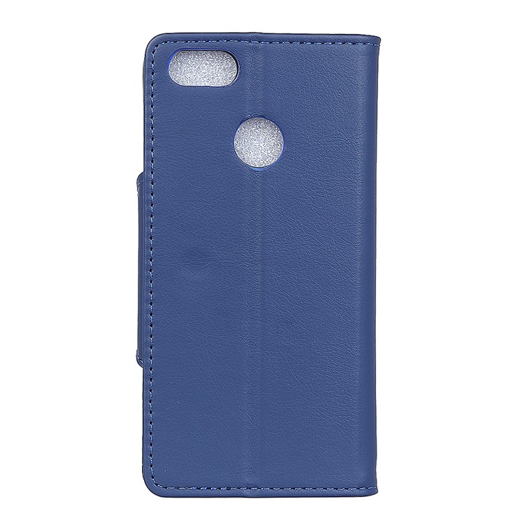 Textured PU Leather Wallet Stand Mobile Cover for Huawei P9 lite mini/Y6 Pro (2017)/Enjoy 7 - Blue-4