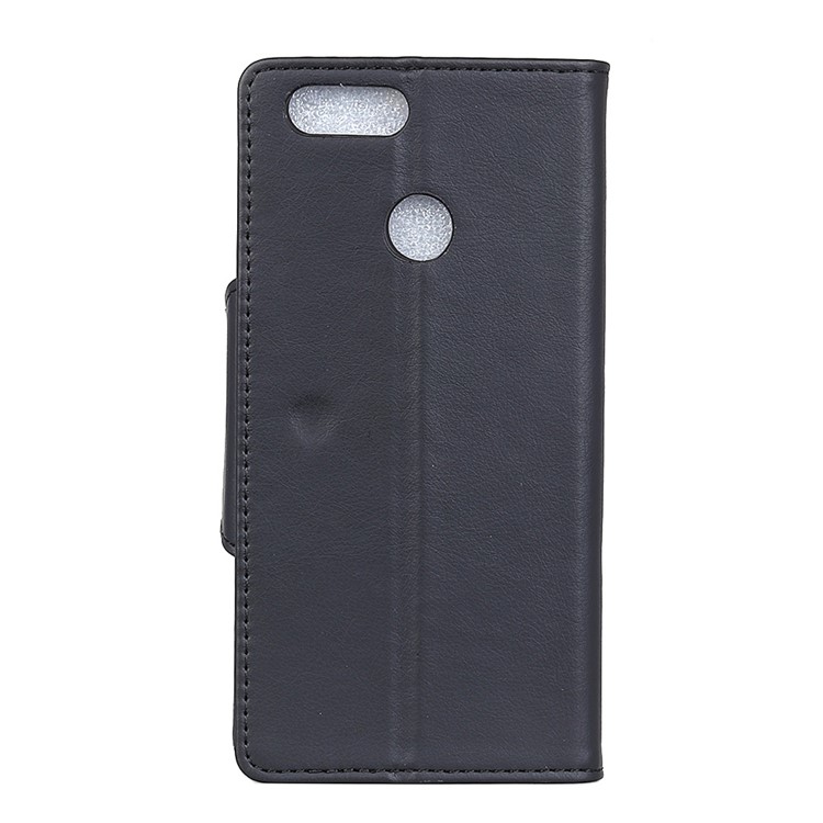 For Huawei Honor 7X Crazy Horse Textured Leather Wallet Stand Mobile Case - Black-4