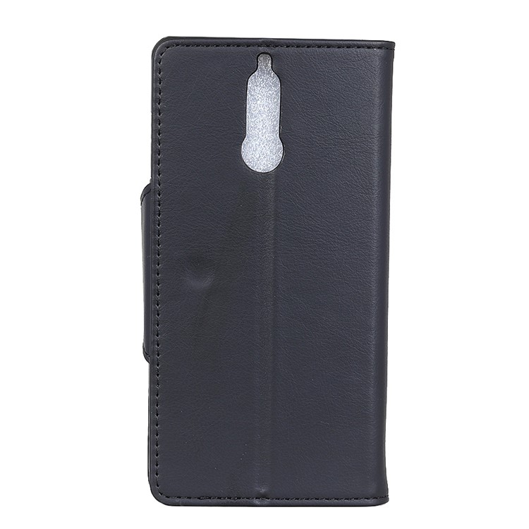 PU Leather Wallet Stand Mobile Phone Case for Huawei Mate 10 Lite - Black-4