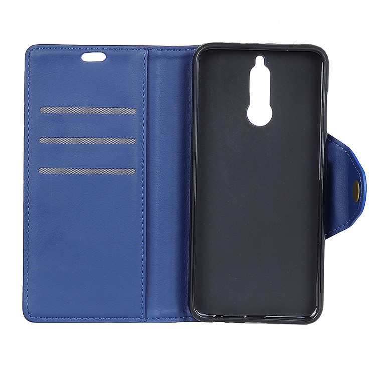 PU Leather Wallet Stand Phone Protective Case for Huawei Mate 10 Lite - Blue-5