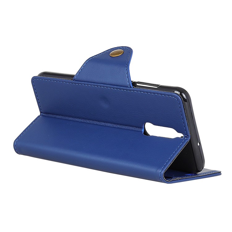 PU Leather Wallet Stand Phone Protective Case for Huawei Mate 10 Lite - Blue-6