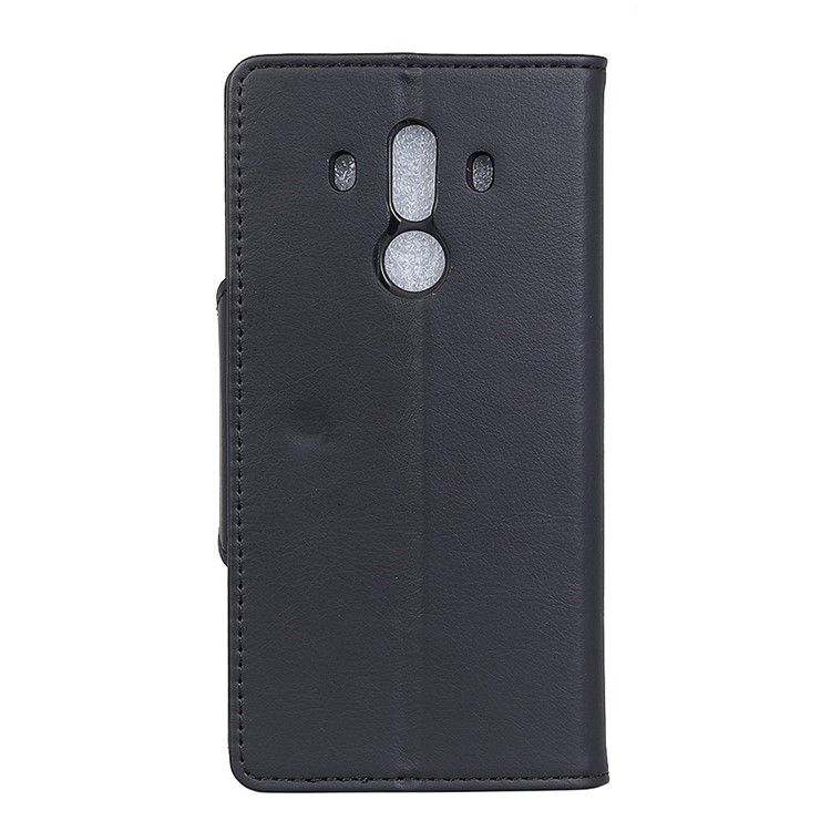 For Huawei Mate 10 Pro Crazy Horse Textured Leather Wallet Mobile Case with Stand - Black-4