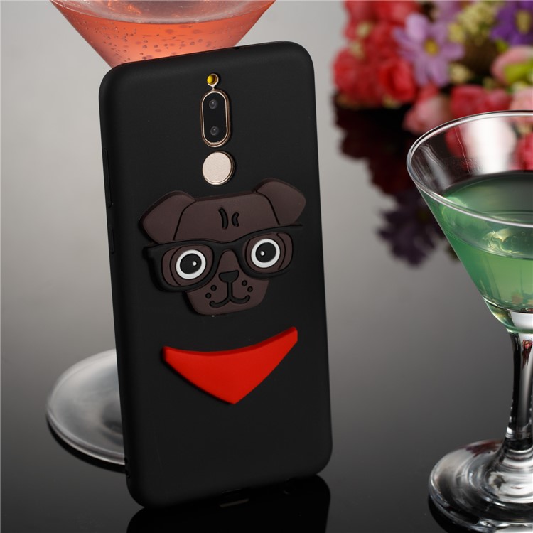 Lovely Dog Pattern TPU Cover Shell for Huawei Mate 10 Lite / nova 2i / Maimang 6 / Honor 9i (India) - Black-4