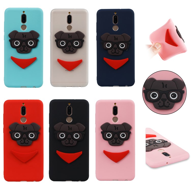 Lovely Dog Pattern TPU Cover Shell for Huawei Mate 10 Lite / nova 2i / Maimang 6 / Honor 9i (India) - Black-6