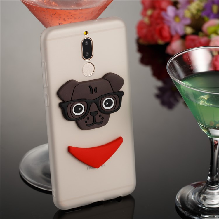 Lovely Dog Pattern TPU Case Shell for Huawei Mate 10 Lite / nova 2i / Maimang 6 / Honor 9i (India) - White-2