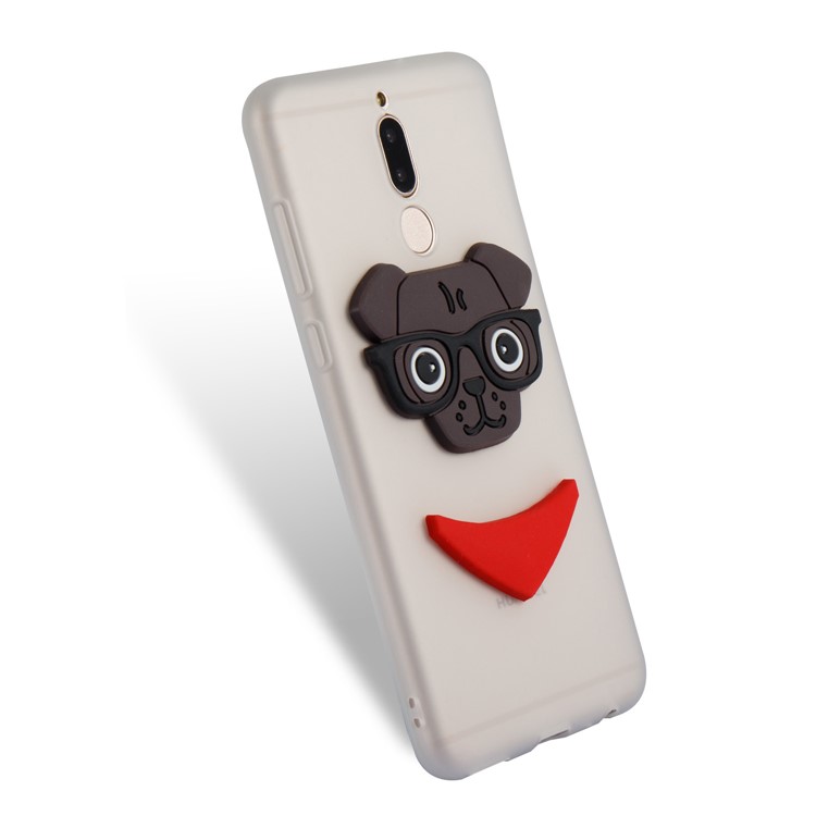 Lovely Dog Pattern TPU Case Shell for Huawei Mate 10 Lite / nova 2i / Maimang 6 / Honor 9i (India) - White-4