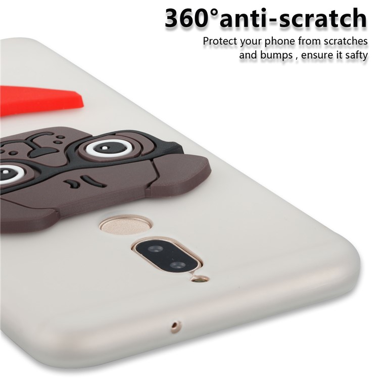 Lovely Dog Pattern TPU Case Shell for Huawei Mate 10 Lite / nova 2i / Maimang 6 / Honor 9i (India) - White-5