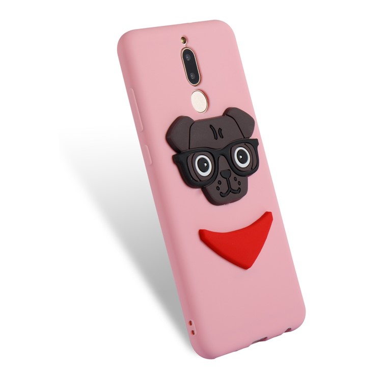 Lovely Dog Pattern TPU Shell for Huawei Mate 10 Lite / nova 2i / Maimang 6 / Honor 9i (India) - Pink-6