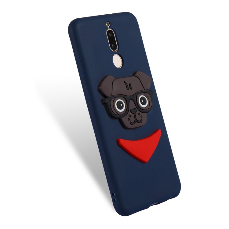 Lovely Dog Pattern TPU Casing Shell for Huawei Mate 10 Lite / nova 2i / Maimang 6 / Honor 9i (India) - Dark Blue-4