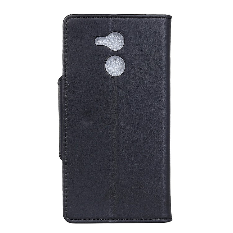 PU Leather Wallet Stand Mobile Phone Case for Huawei Honor V9 Play - Black-4