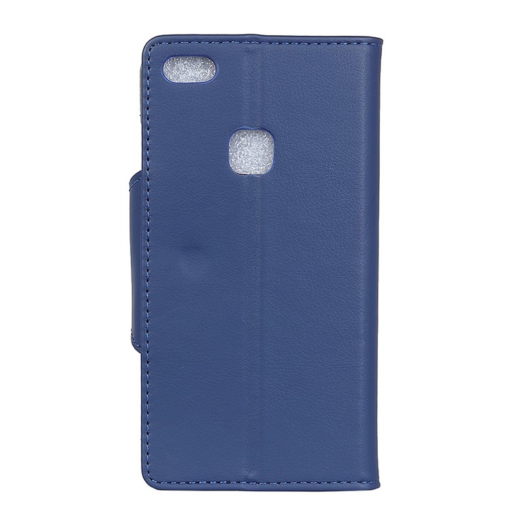 Textured PU Leather Wallet Stand Mobile Accessory Phone Shell for Huawei P10 Lite - Blue-4