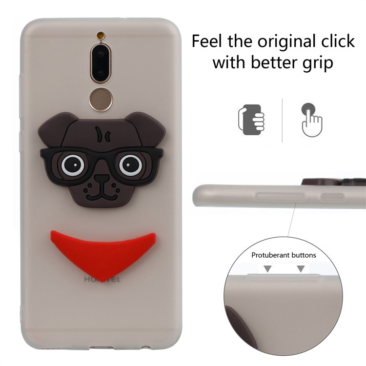 Lovely 3D Unicorn Pattern TPU Cover Accessory for Huawei Mate 10 Lite / nova 2i / Maimang 6 / Honor 9i (India) - White-7