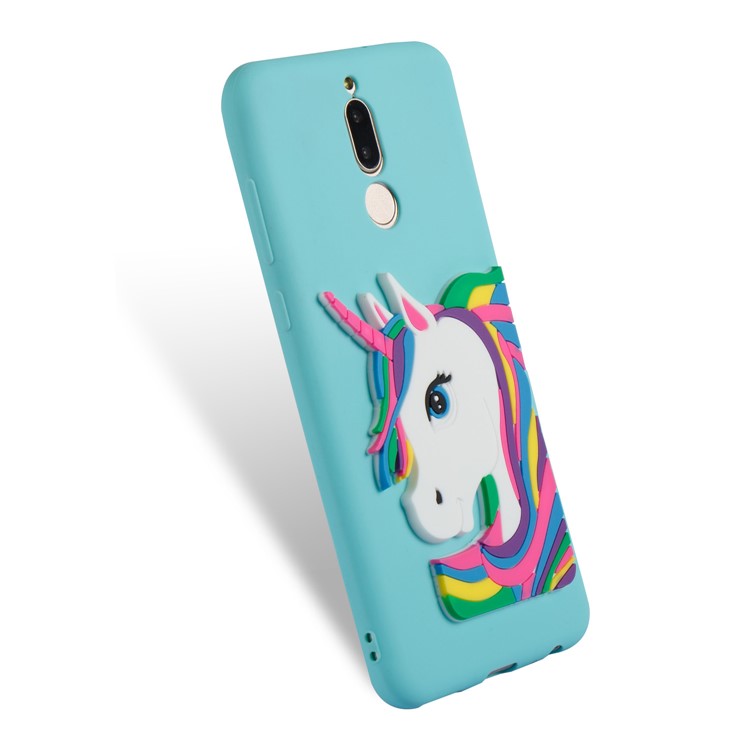 Lovely 3D Unicorn Pattern TPU Phone Shell for Huawei Mate 10 Lite / nova 2i / Maimang 6 / Honor 9i (India) - Baby Blue-6