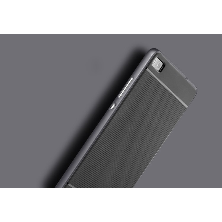 IPAKY Hybrid Case PC Frame + TPU Cover for Huawei Ascend P8 - Black-2
