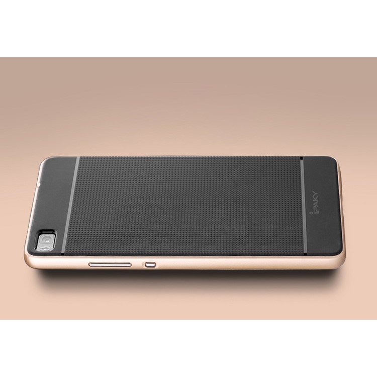 IPAKY for Huawei Ascend P8 2-Piece PC + TPU Shell Case Cover - Gold-2