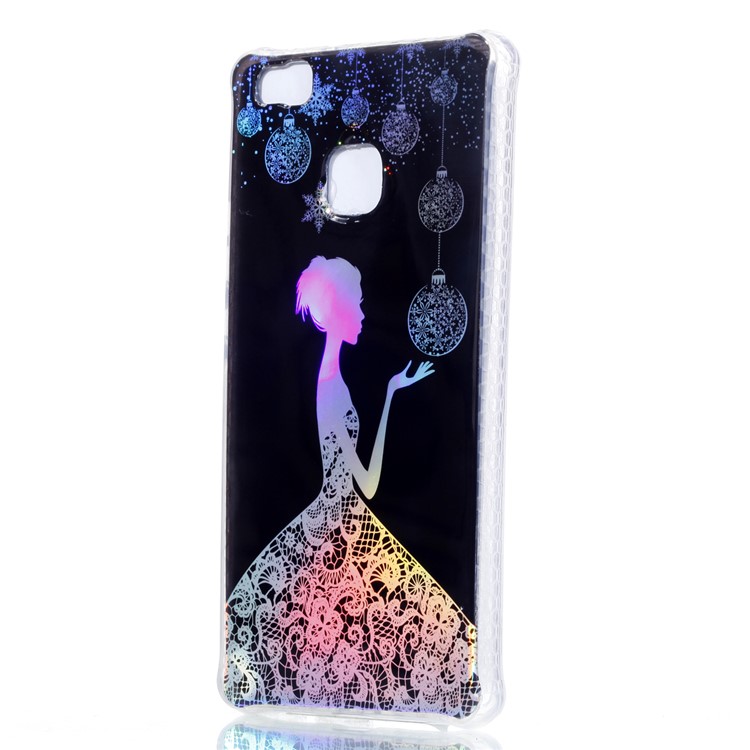 Electroplating IMD Soft TPU Cover for Huawei P9 Lite/G9 Lite - Pretty Girl-3