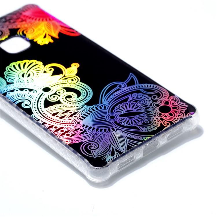 Electroplating IMD Soft TPU Shell for Huawei P9 Lite/G9 Lite - Plant Pattern-4