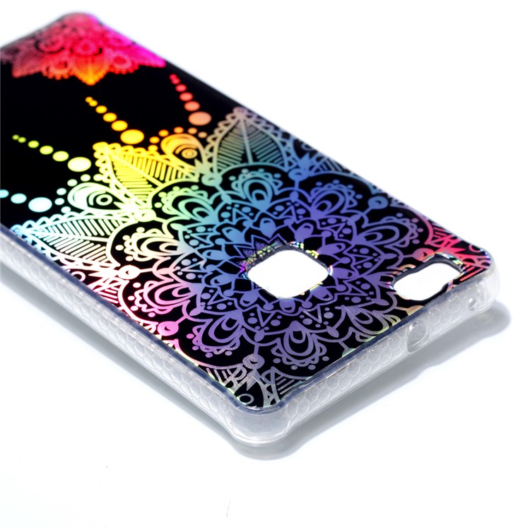 Electroplating IMD Soft TPU Back Cover for Huawei P9 Lite/G9 Lite - Mandala Flower Pattern-6