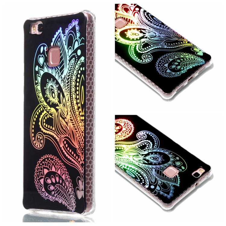 Electroplating IMD Soft TPU Back Shell for Huawei P9 Lite/G9 Lite - Paisley Pattern-1