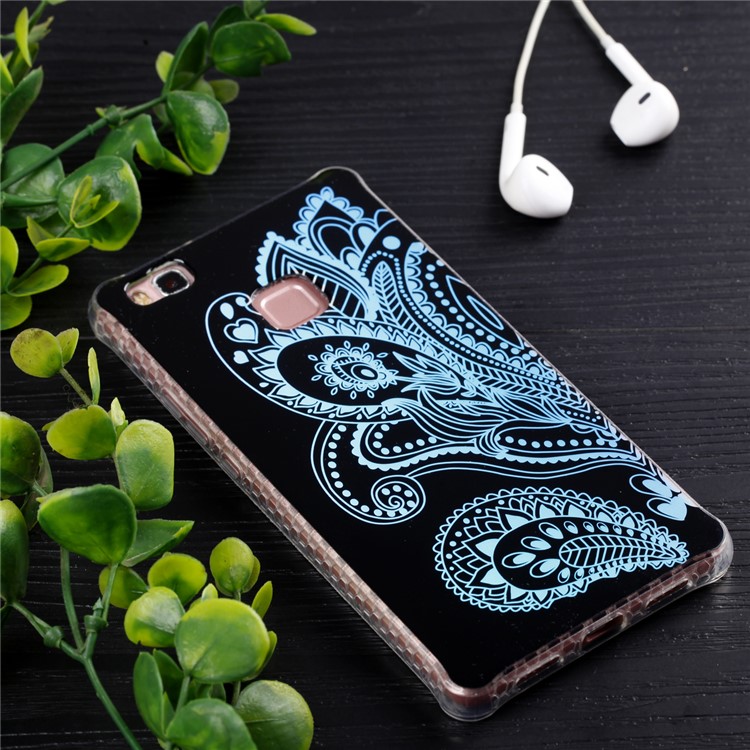 Electroplating IMD Soft TPU Back Shell for Huawei P9 Lite/G9 Lite - Paisley Pattern-6
