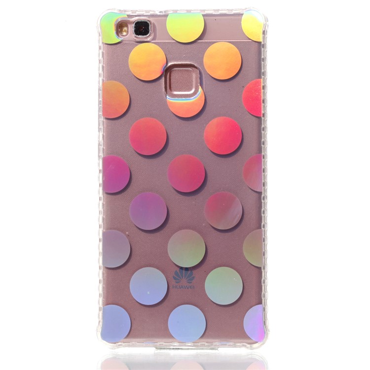 Electroplating IMD Flexible TPU Cell Phone Shell for Huawei P9 Lite/G9 Lite - Dots Pattern-2