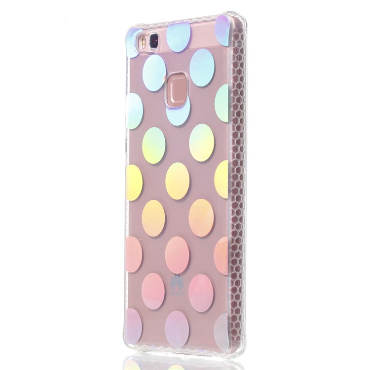 Electroplating IMD Flexible TPU Cell Phone Shell for Huawei P9 Lite/G9 Lite - Dots Pattern-3