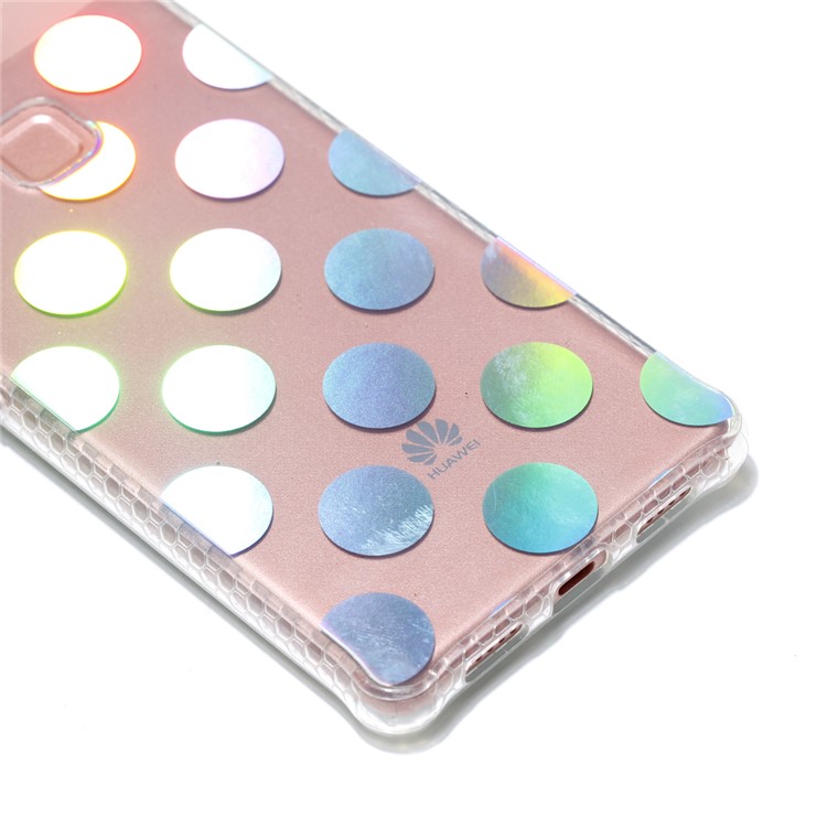 Electroplating IMD Flexible TPU Cell Phone Shell for Huawei P9 Lite/G9 Lite - Dots Pattern-4