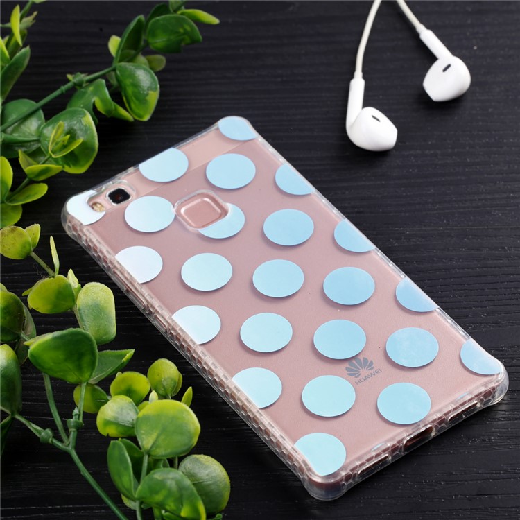 Electroplating IMD Flexible TPU Cell Phone Shell for Huawei P9 Lite/G9 Lite - Dots Pattern-6