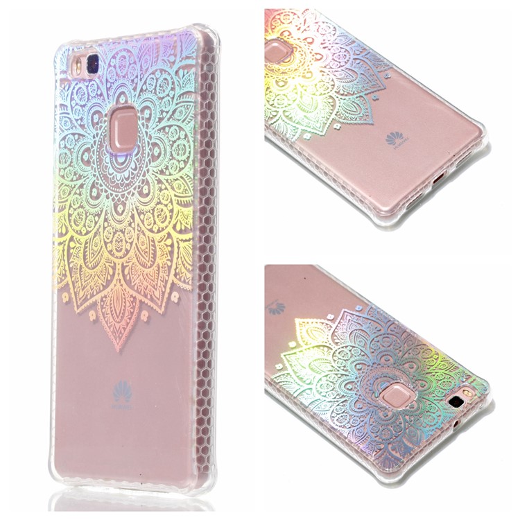 Electroplated IMD TPU Mobile Phone Case for Huawei P9 Lite/G9 Lite - Mandala-1