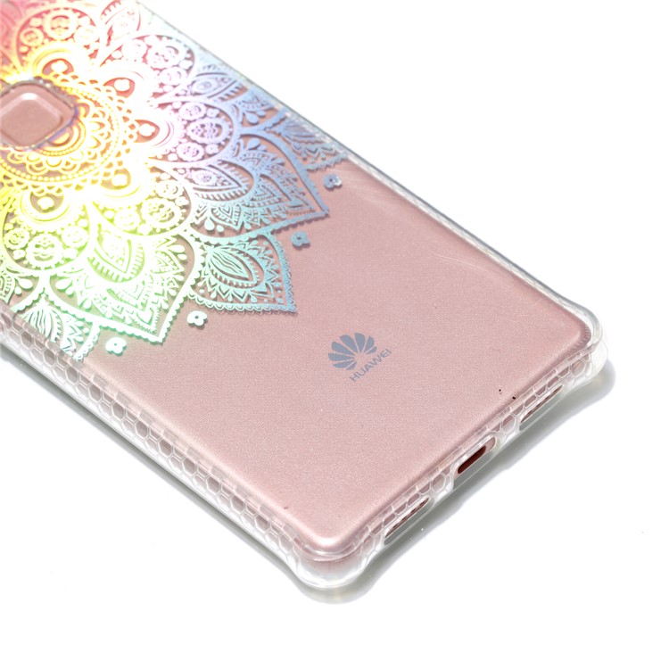 Electroplated IMD TPU Mobile Phone Case for Huawei P9 Lite/G9 Lite - Mandala-4