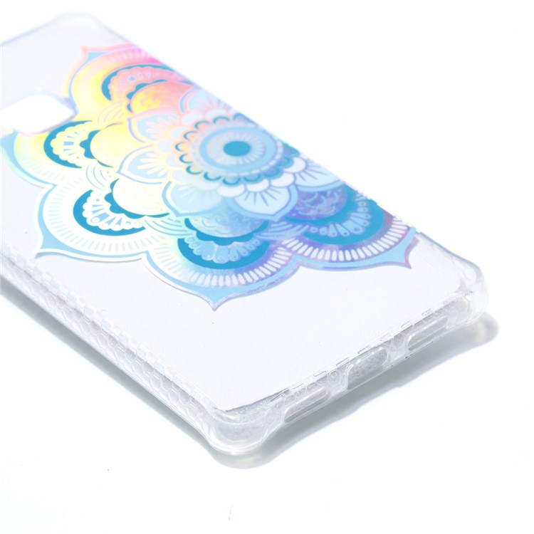Electroplated IMD TPU Mobile Phone Cover for Huawei P9 Lite/G9 Lite - Blue Flower-4