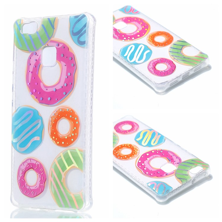 Electroplated IMD Soft TPU Mobile Case for Huawei P9 Lite/G9 Lite - Doughnut-1