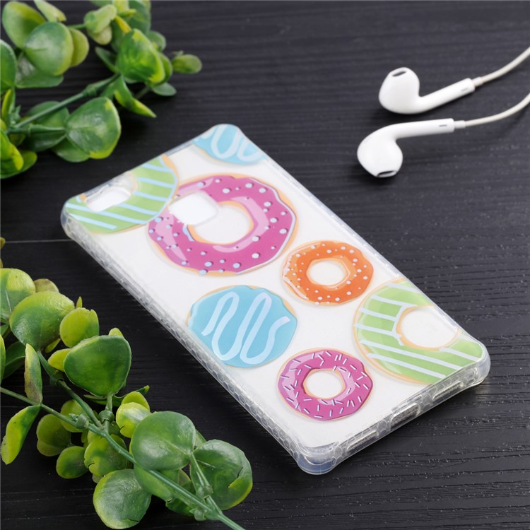 Electroplated IMD Soft TPU Mobile Case for Huawei P9 Lite/G9 Lite - Doughnut-6