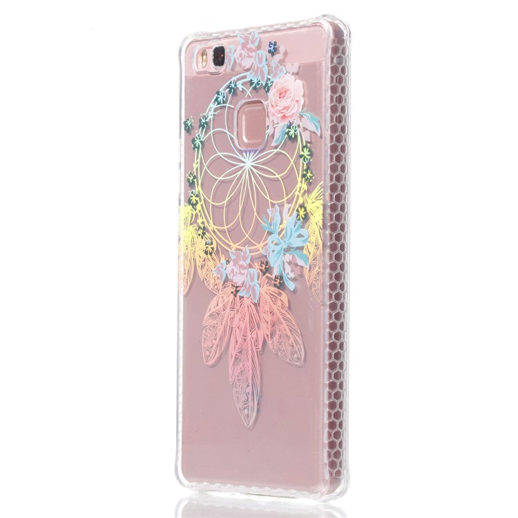 Electroplated IMD Soft TPU Mobile Cover for Huawei P9 Lite/G9 Lite - Feather Dream Catcher-3