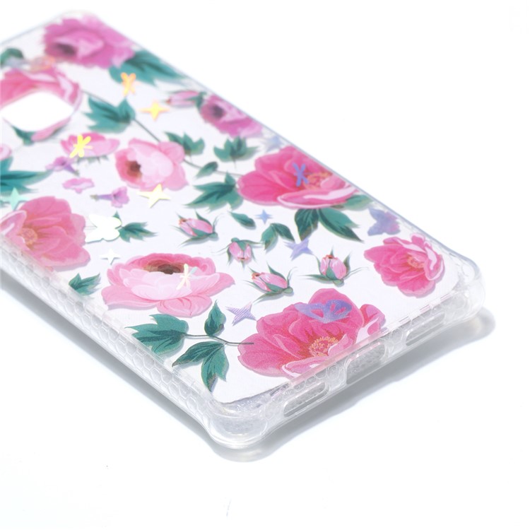 Electroplated IMD Soft TPU Mobile Shell for Huawei P9 Lite/G9 Lite - Beautiful Flowers-4