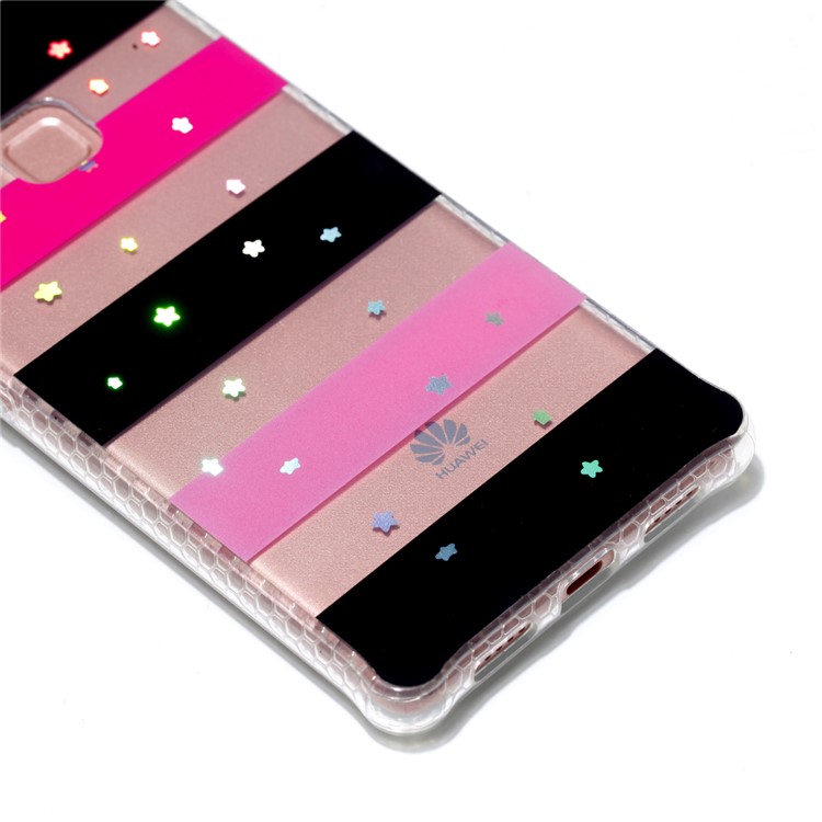 Electroplating IMD Soft TPU Phone Casing for Huawei P9 Lite/G9 Lite - Stars and Strips-4