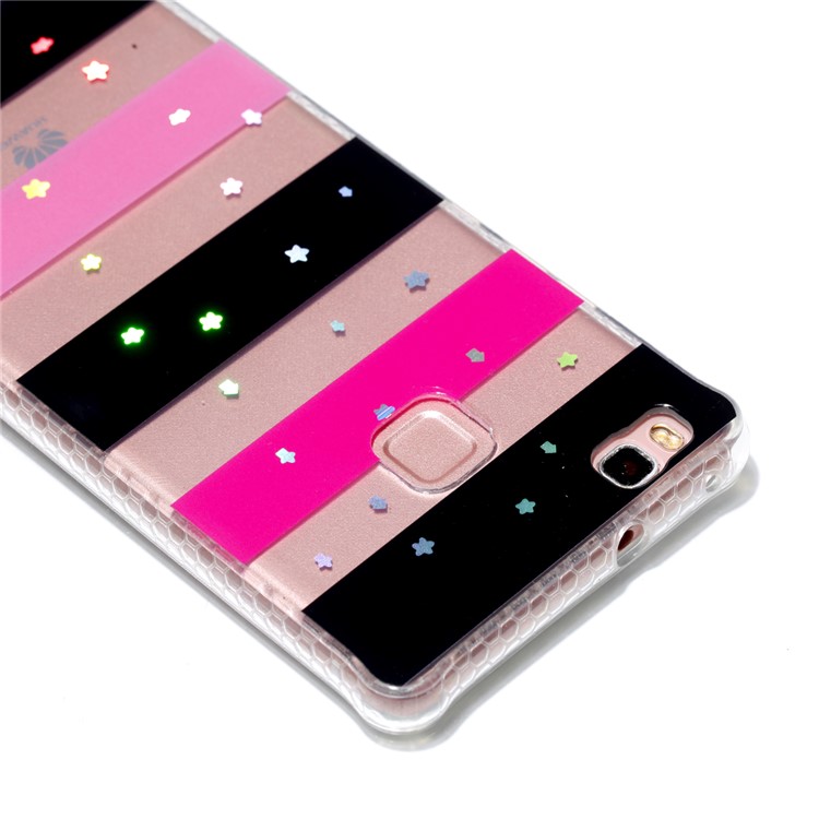Electroplating IMD Soft TPU Phone Casing for Huawei P9 Lite/G9 Lite - Stars and Strips-5