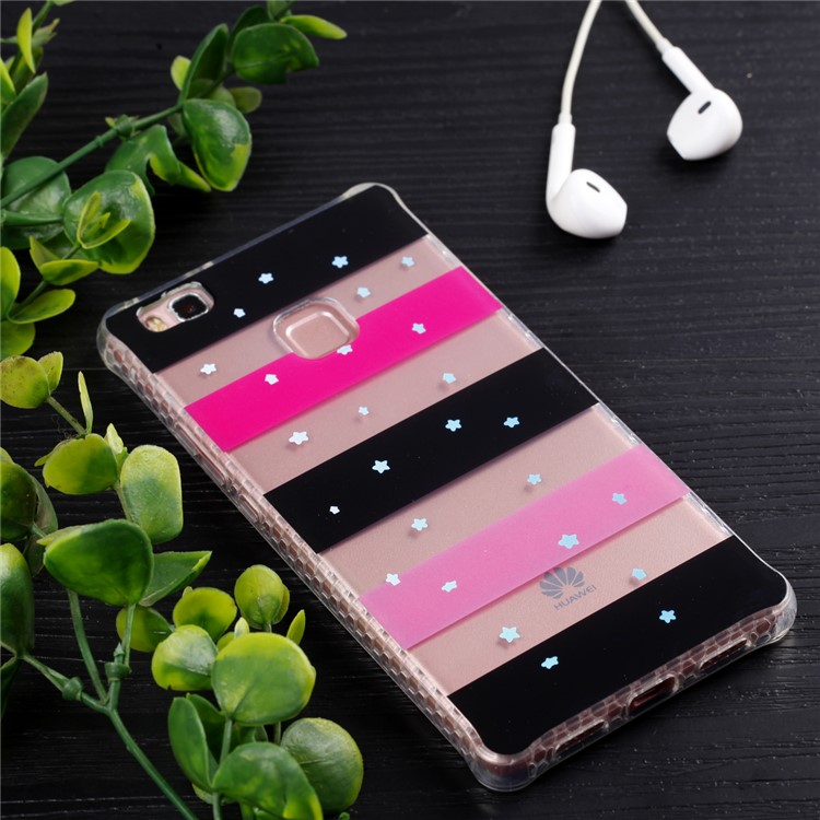 Electroplating IMD Soft TPU Phone Casing for Huawei P9 Lite/G9 Lite - Stars and Strips-6