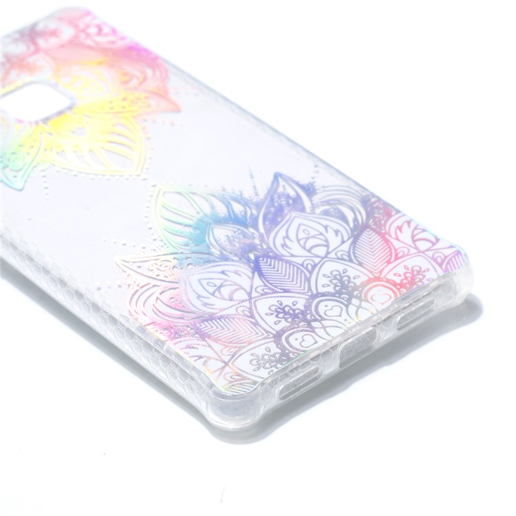 Electroplating IMD Soft TPU Protection Phone Casing for Huawei P9 Lite/G9 Lite - Flower Pattern-4