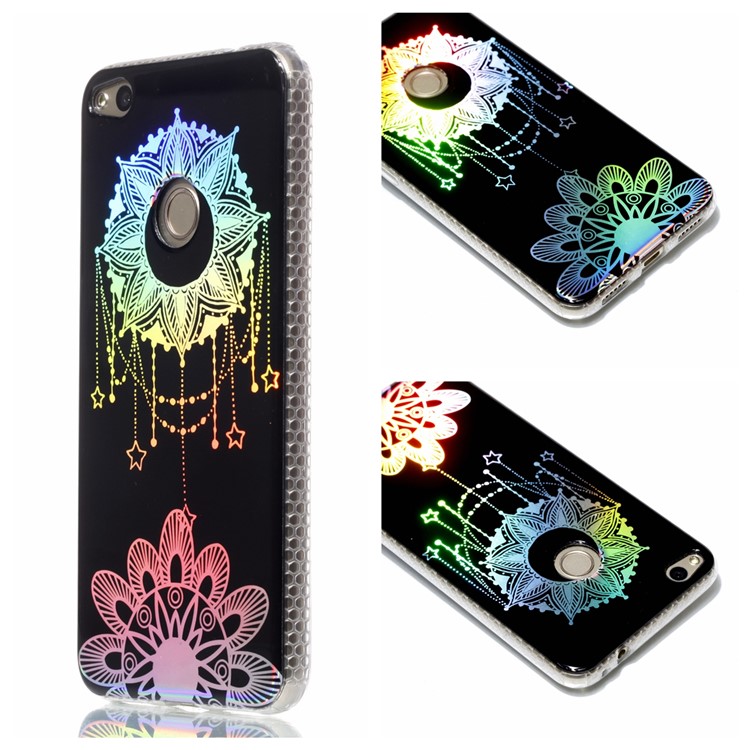Electroplating IMD TPU Phone Case for Huawei P8 Lite (2017)/Honor 8 Lite - Dream Catcher and Paisley Pattern-1