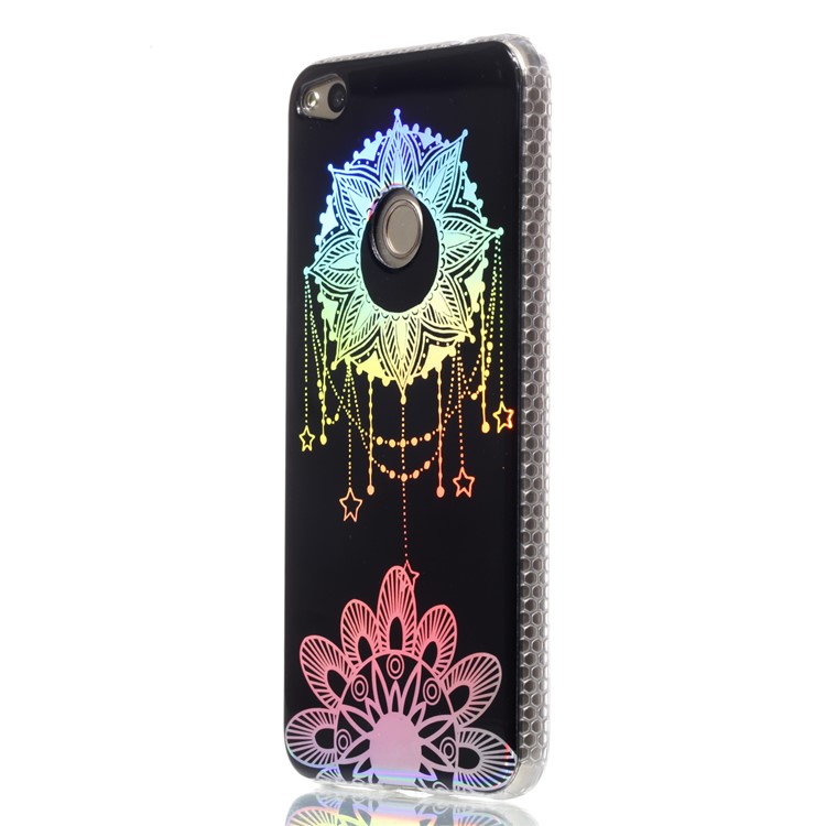 Electroplating IMD TPU Phone Case for Huawei P8 Lite (2017)/Honor 8 Lite - Dream Catcher and Paisley Pattern-3
