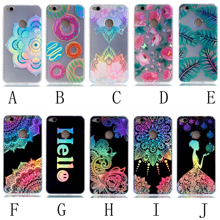 Electroplating IMD TPU Phone Case for Huawei P8 Lite (2017)/Honor 8 Lite - Dream Catcher and Paisley Pattern-8