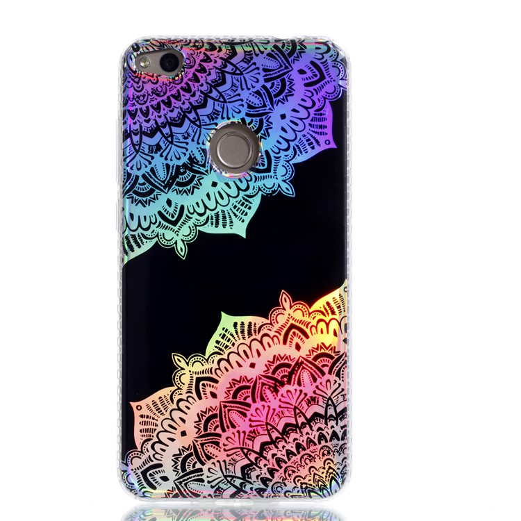 Electroplating IMD TPU Mobile Case for Huawei P8 Lite (2017)/Honor 8 Lite - Colorized Mandala-2