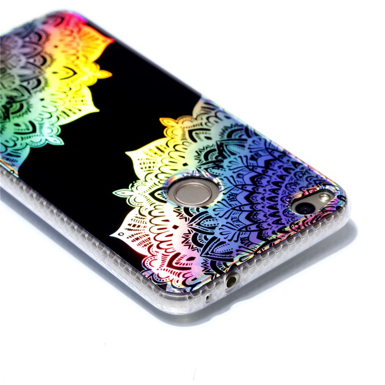 Electroplating IMD TPU Mobile Case for Huawei P8 Lite (2017)/Honor 8 Lite - Colorized Mandala-5