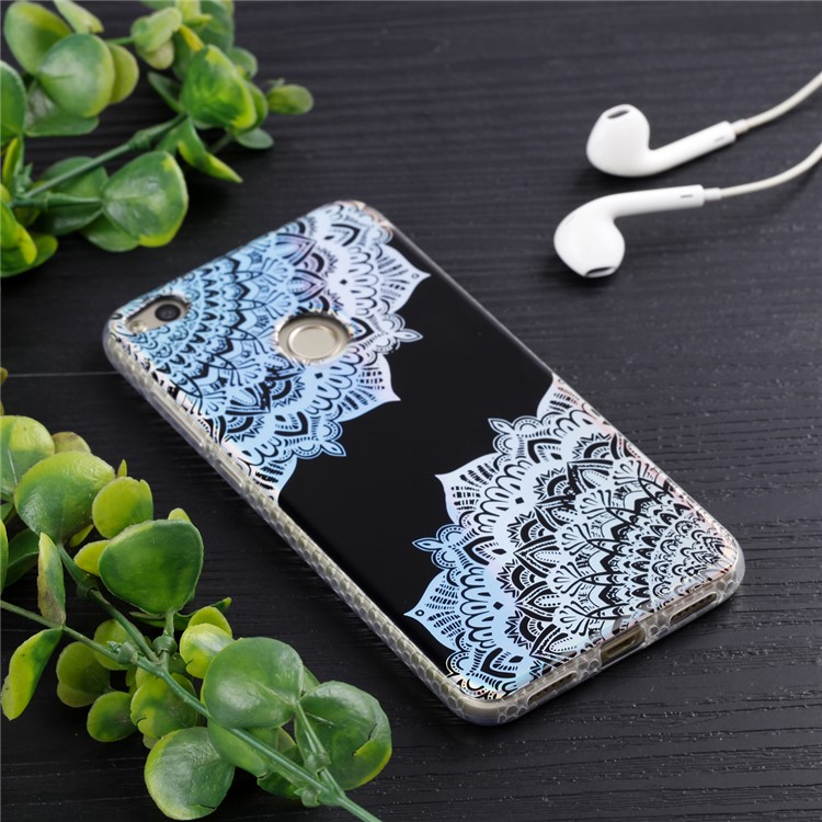 Electroplating IMD TPU Mobile Case for Huawei P8 Lite (2017)/Honor 8 Lite - Colorized Mandala-6
