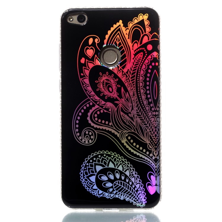 Electroplating IMD TPU Mobile Cover for Huawei P8 Lite (2017)/Honor 8 Lite - Paisley Pattern-2