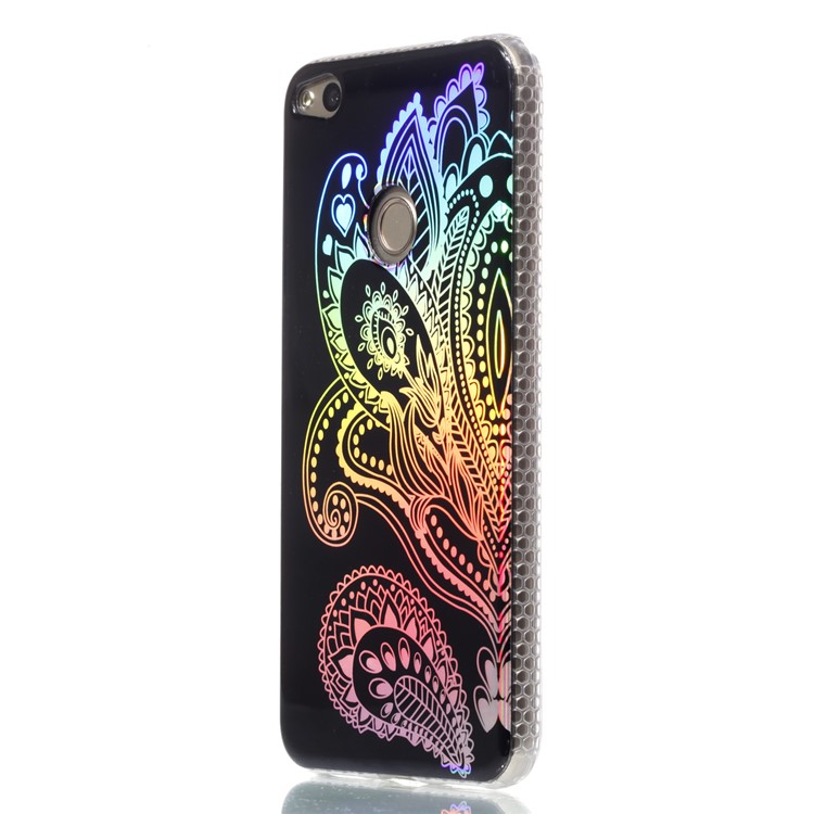 Electroplating IMD TPU Mobile Cover for Huawei P8 Lite (2017)/Honor 8 Lite - Paisley Pattern-3
