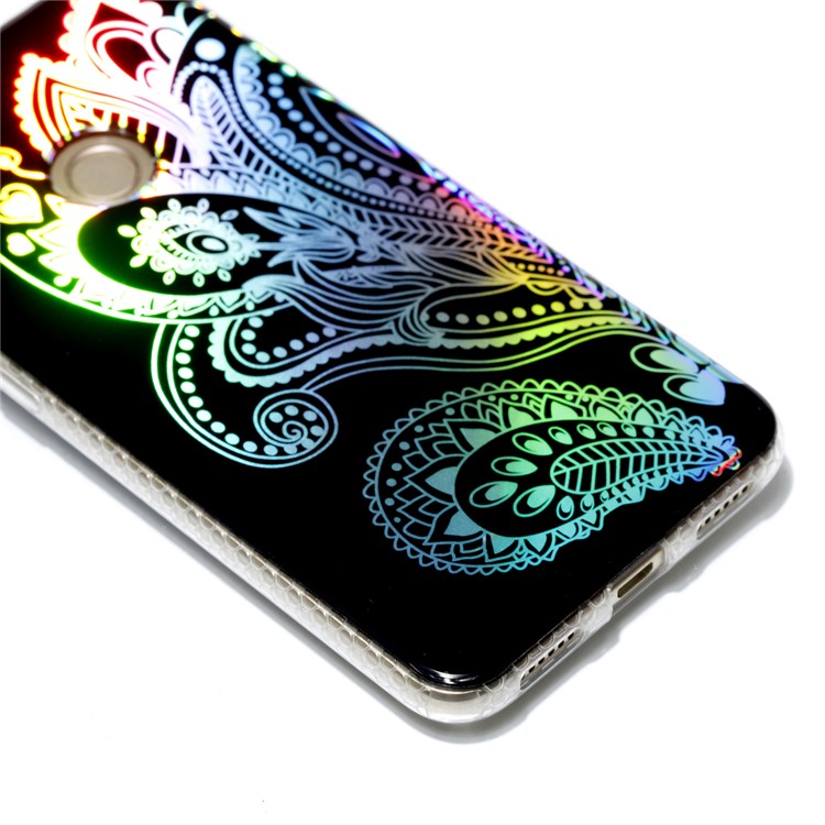 Electroplating IMD TPU Mobile Cover for Huawei P8 Lite (2017)/Honor 8 Lite - Paisley Pattern-4