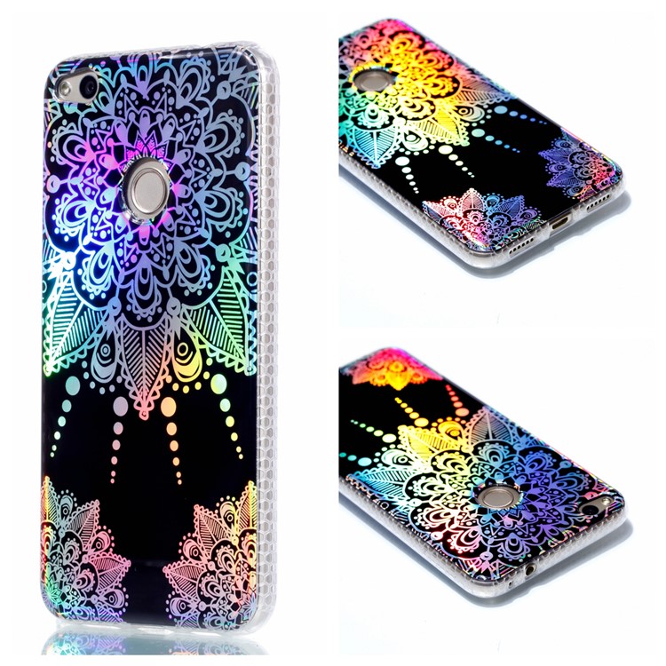 Electroplating IMD TPU Mobile Shell for Huawei P8 Lite (2017)/Honor 8 Lite - Mandala Flower Pattern-1