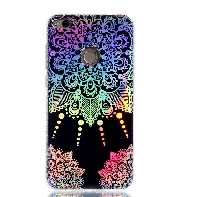 Electroplating IMD TPU Mobile Shell for Huawei P8 Lite (2017)/Honor 8 Lite - Mandala Flower Pattern-2